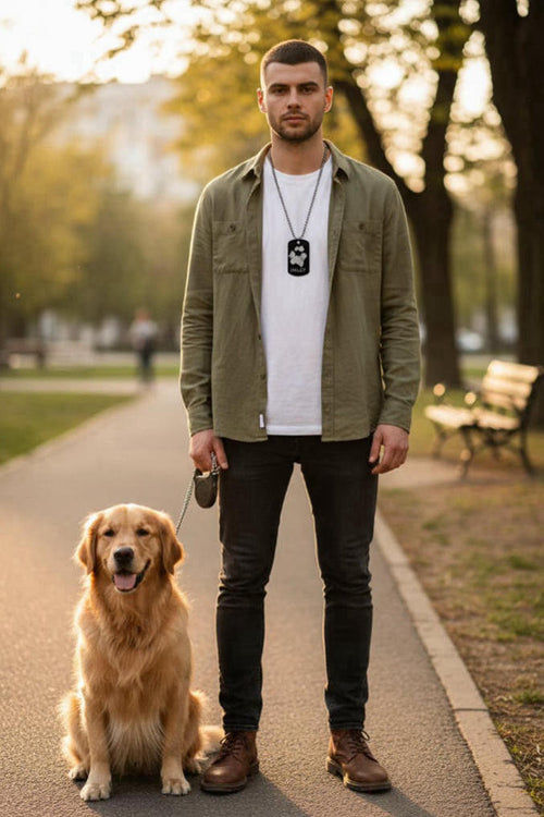 Engraved Photo Dog Tag - PPC HANDMADE