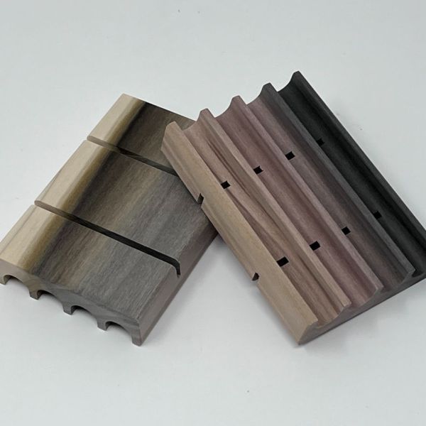 Beautiful Rainbow Wood Soap Dishes Made from Poplar Wood in Michigan
