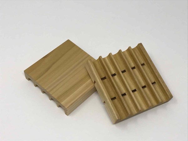 Larger Wood Soap Dishes with Drains for Larger Round Soaps