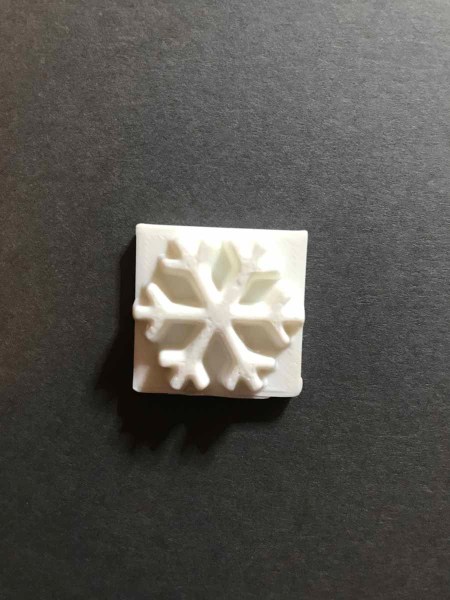 Snow flake handmade soap stamp