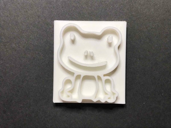Frog soap stamp handcrafted