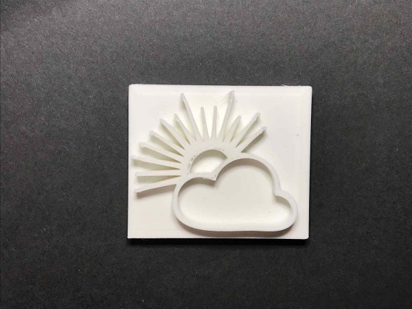 Sun cloud soap stamp handcrafted