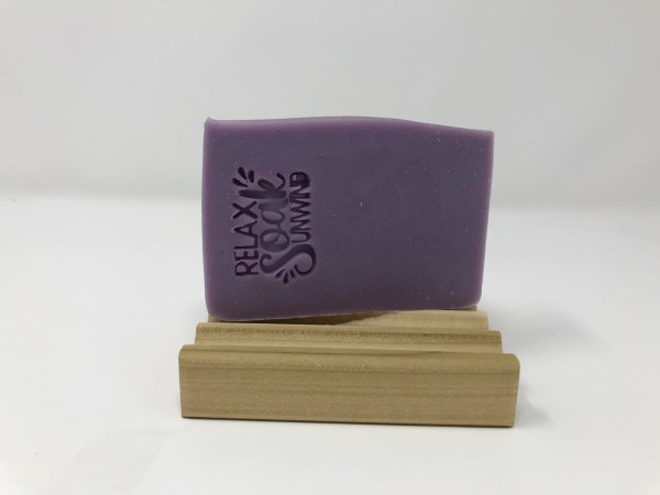 Handcrafted scented lilac bar soap
