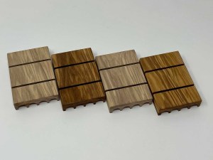 Handcrafted draining soap dishes ash wood