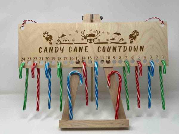 Handmade christmas countdown calendar