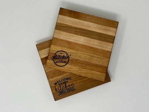 Handmade Hot Pad out of Wood. Add Engraving for a Personalization