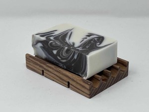 Beautiful Handmade Soap Dish of Zebra Wood