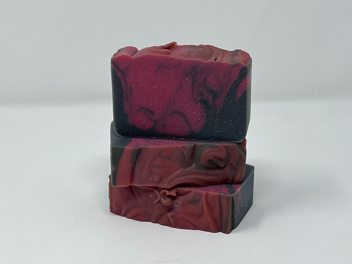 Handmade pink grey swirls bar soap scented coconut pineapple Ppc Handmade Pineapple Coconut Scented Pink Grey Swirls Handmade Bar Soap