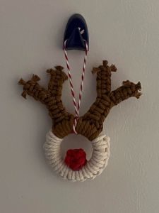 Crochet Reindeer Ornament for the Holiday Decoration Tree
