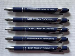 Sarcastic Engraving on Pens Fun Gifts or for a Laugh