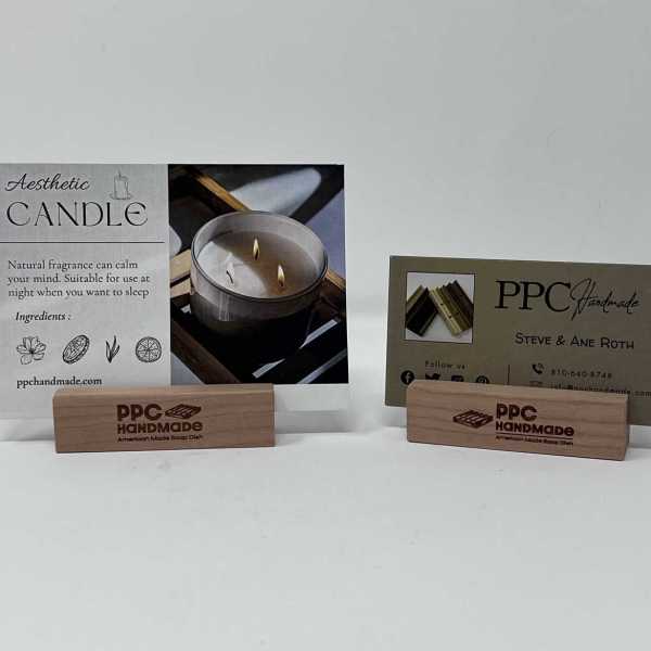 Card holder - Soap Candle Info Card Holder